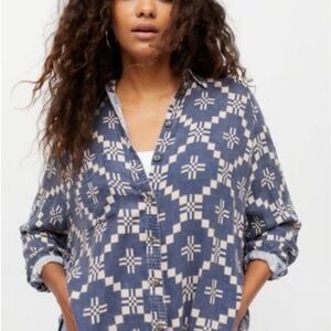 Urban Outfitters BDG Keanu Flannel Button-Down Shirt - Medium